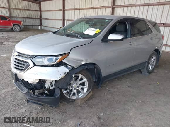 2020 Chevrolet Equinox LT with VIN 2GNAXUEVXL6249873, listed as a IAAI auction lot 43316607 with 16,821 mi miles and . Bid and sale history available at DreamBid. Image 2.