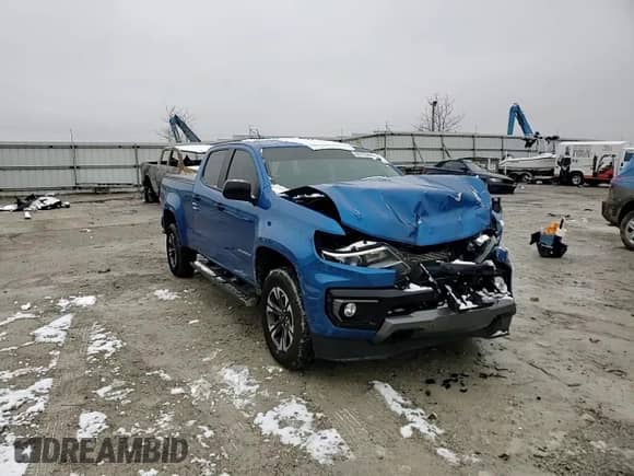 2021 Chevrolet Colorado 4WD Z71 with VIN 1GCGTDEN4M1258409, listed as a Copart auction lot 44793445 with 78,578 mi miles and Salvage title. Bid and sale history available at DreamBid. Image 10.