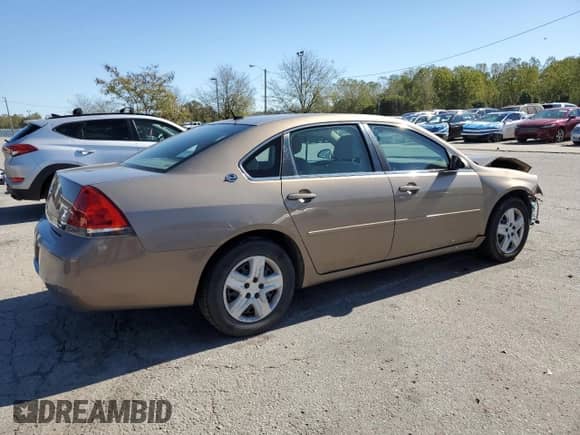 2006 Chevrolet Impala LT 3.5L with VIN 2G1WT58K069416108, listed as a Copart auction lot 85669965 with 98,398 mi miles and Salvage title. Bid and sale history available at DreamBid. Image 3.