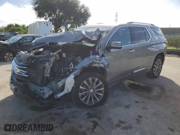2023 Chevrolet Traverse Premier с VIN 1GNERKKW3PJ202304, выставлен на аукционе Copart как лот 87314265 с пробегом Не указан миль и Списание • Salvage title. История ставок и продаж доступна на DreamBid. Изображение 1.