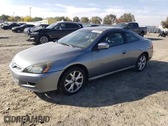 2007 Honda Accord EX-L with VIN 1HGCM82647A000381, listed as a Copart auction lot 82743035 with 128,027 mi miles and Salvage title. Bid and sale history available at DreamBid. Image 1.