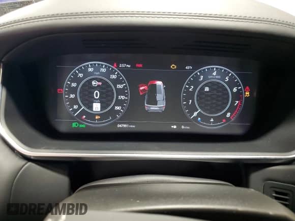 2019 Land Rover Range Rover Sport SVR z VIN SALWZ2SE9KA837551, wystawiony jako Copart lot #86842854 z przebiegiem 47 991 mil mil oraz Szkoda całkowita • Salvage title. Historia ofert i sprzedaży dostępna na DreamBid. Obrazek 9.