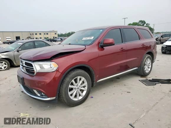 2020 Dodge Durango SXT with VIN 1C4RDHAG7LC142077, listed as a Copart auction lot 57422195 with 87,846 mi miles and Salvage title. Bid and sale history available at DreamBid. Image 1.