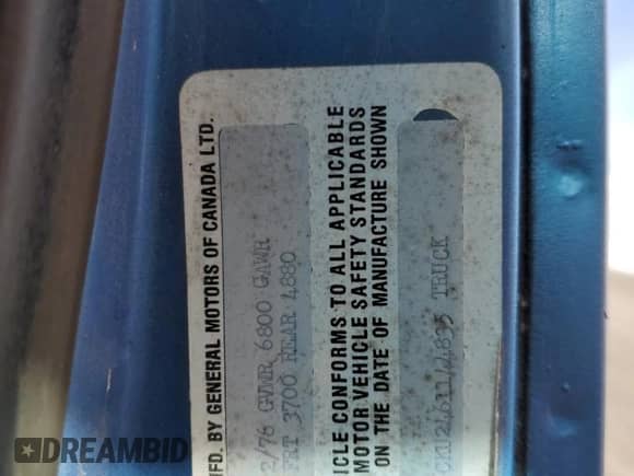 1976 Chevrolet Malibu с VIN CKU2461144835, выставлен на аукционе Copart как лот 50452465 с пробегом 93 367 миль миль и Чистый • Clean title. История ставок и продаж доступна на DreamBid. Изображение 12.