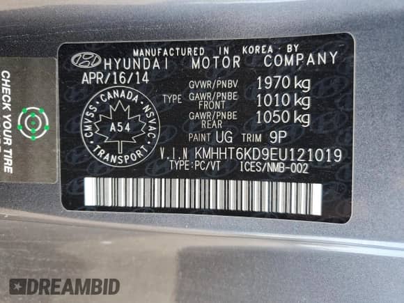 2014 Hyundai Genesis Coupe 2.0T с VIN KMHHT6KD9EU121019, выставлен на аукционе Copart как лот 58828155 с пробегом 86 364 миль миль и Списание • Salvage title. История ставок и продаж доступна на DreamBid. Изображение 13.