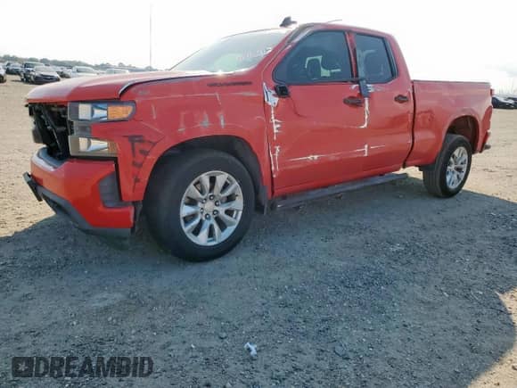 2020 Chevrolet Silverado 1500 Custom with VIN 1GCRWBEH3LZ238599, listed as a Copart auction lot 70196715 with 100,989 mi miles and Salvage title. Bid and sale history available at DreamBid. Image 1.