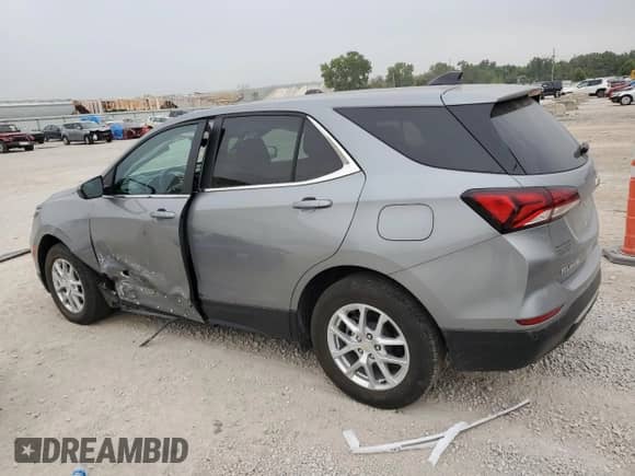 2023 Chevrolet Equinox LT with VIN 3GNAXUEG1PL141340, listed as a Copart auction lot 71738015 with 17,136 mi miles and Salvage title. Bid and sale history available at DreamBid. Image 2.