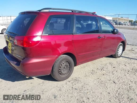2008 Toyota Sienna LE with VIN 5TDZK23C38S211110, listed as a IAAI auction lot 43509559 with 168,943 mi miles and . Bid and sale history available at DreamBid. Image 4.