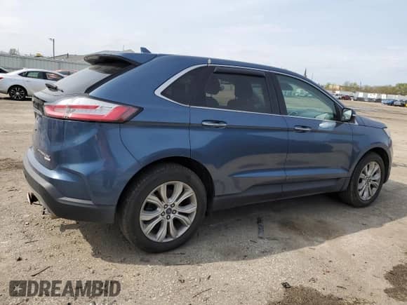 2019 Ford Edge Titanium with VIN 2FMPK4K99KBB81558, listed as a Copart auction lot 54290095 with 78,676 mi miles and Salvage title. Bid and sale history available at DreamBid. Image 3.