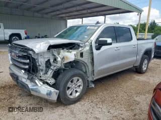 2020 GMC Sierra 1500 SLE with VIN 3GTP8BED9LG369504, listed as a Copart auction lot 57525515 with 93,503 mi miles and Clean title. Bid and sale history available at DreamBid. Image 1.