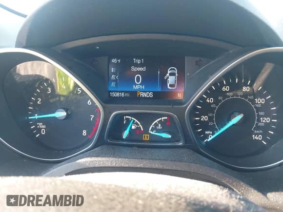2017 Ford Escape Titanium with VIN 1FMCU0JD5HUC33262, listed as a IAAI auction lot 43427683 with 150,816 mi miles and . Bid and sale history available at DreamBid. Image 7.