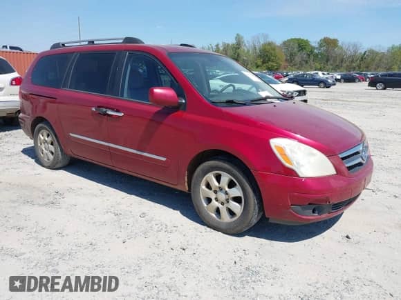 2008 Hyundai Entourage GLS with VIN KNDMC233686054681, listed as a IAAI auction lot 41874684 with 205,965 mi miles and . Bid and sale history available at DreamBid. Image 1.