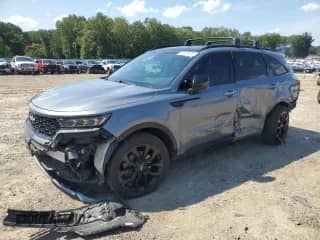 2022 Kia Sorento SX with VIN 5XYRKDLF9NG135066, listed as a Copart auction lot 71675195 with 51,402 mi miles and Salvage title. Bid and sale history available at DreamBid. Image 1.