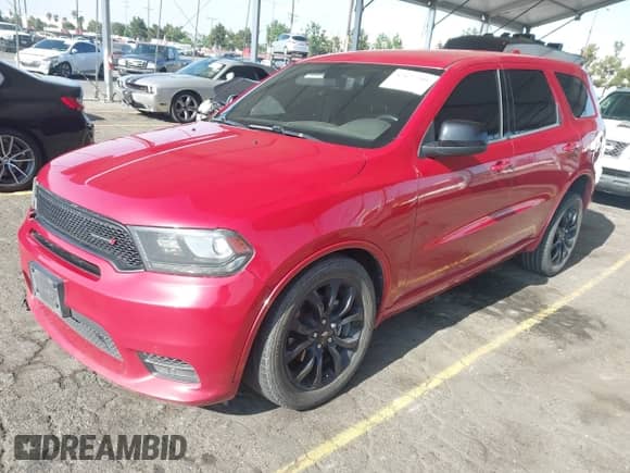 2019 Dodge Durango GT Plus with VIN 1C4RDJDG3KC525483, listed as a IAAI auction lot 42827208 with 106,587 mi miles and . Bid and sale history available at DreamBid. Image 2.