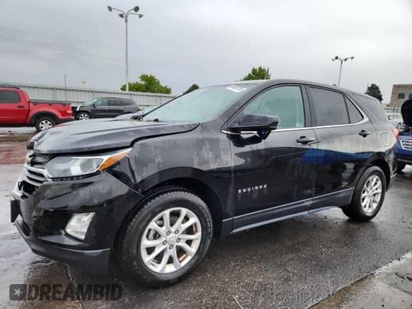 2019 Chevrolet Equinox LT with VIN 3GNAXUEV5KL109885, listed as a Copart auction lot 81625125 with 97,956 mi miles and Salvage title. Bid and sale history available at DreamBid. Image 1.