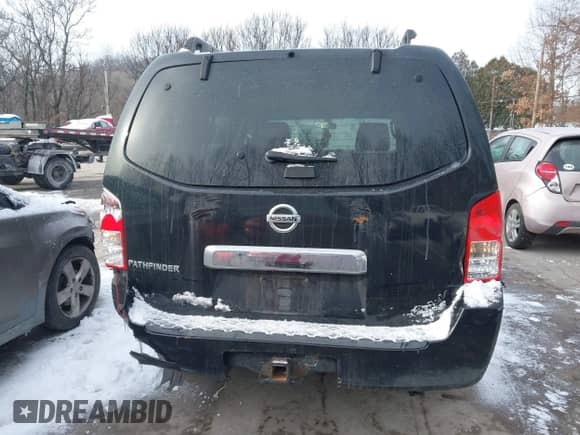 2005 Nissan Pathfinder SE with VIN 5N1AR18U85C756782, listed as a IAAI auction lot 41278886 with 209,555 mi miles and . Bid and sale history available at DreamBid. Image 17.