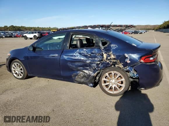 2013 Dodge Dart Limited with VIN 1C3CDFCH6DD261979, listed as a Copart auction lot 81763163 with 92,283 mi miles and Non repairable. Bid and sale history available at DreamBid. Image 2.