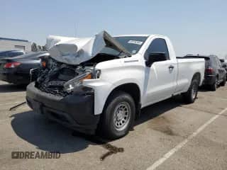 2020 Chevrolet Silverado 1500 Work Truck with VIN 3GCNWAEF4LG252552, listed as a Copart auction lot 68976365 with 179,628 mi miles and Salvage title. Bid and sale history available at DreamBid. Image 1.