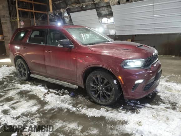 2021 Dodge Durango R/T with VIN 1C4SDJCT4MC751549, listed as a Copart auction lot 42956635 with 24,283 mi miles and Salvage title. Bid and sale history available at DreamBid. Image 4.