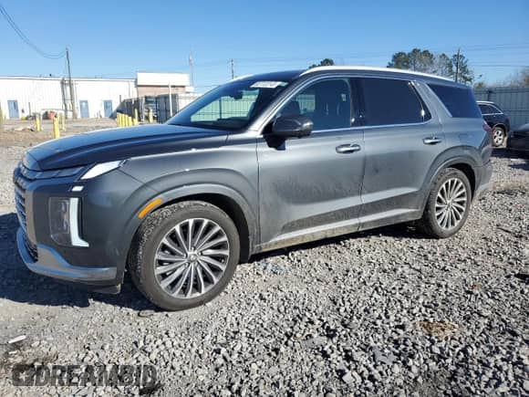 2023 Hyundai Palisade Calligraphy with VIN KM8R7DGE1PU569255, listed as a Copart auction lot 82772213 with 21,003 mi miles and . Bid and sale history available at DreamBid. Image 1.
