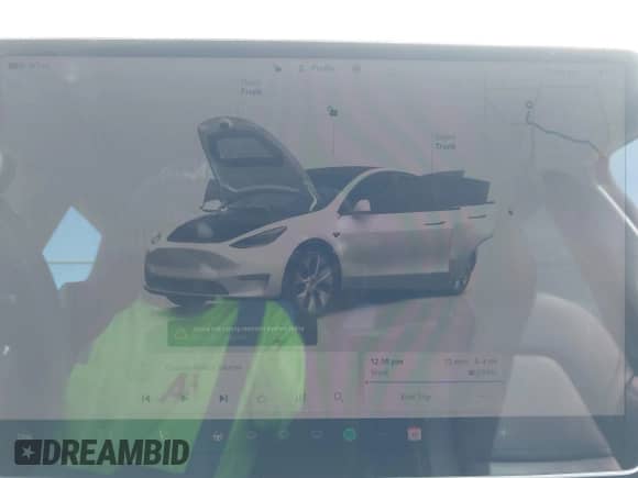 2022 Tesla Model Y Long Range z VIN 7SAYGDEE0NF451306, wystawiony jako IAAI lot #43253038 z przebiegiem 49 961 mil mil oraz . Historia ofert i sprzedaży dostępna na DreamBid. Obrazek 19.