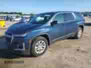 2023 Chevrolet Traverse LS z VIN 1GNERFKW7PJ229979, wystawiony jako Copart lot #66443815 z przebiegiem 90 395 mil mil oraz Szkoda całkowita • Salvage title. Historia ofert i sprzedaży dostępna na DreamBid. Obrazek 1.
