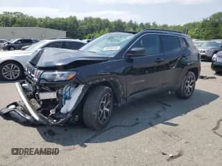 2024 Jeep Compass Limited с VIN 3C4NJDCN6RT163463, выставлен на аукционе Copart как лот 60490645 с пробегом 6 128 миль миль и Списание • Salvage title. История ставок и продаж доступна на DreamBid. Изображение 1.