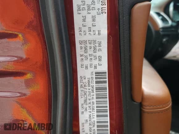 2019 Jeep Grand Cherokee Summit с VIN 1C4RJFJGXKC778827, выставлен на аукционе Copart как лот 69977325 с пробегом 111 000 миль миль и Чистый • Clean title. История ставок и продаж доступна на DreamBid. Изображение 14.