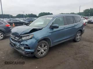 2017 Honda Pilot EX-L with VIN 5FNYF6H86HB050705, listed as a Copart auction lot 59789545 with 74,749 mi miles and Salvage title. Bid and sale history available at DreamBid. Image 1.