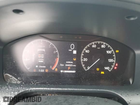 2023 Honda HR-V LX with VIN 3CZRZ1H38PM729544, listed as a Copart auction lot 64734335 with 44,025 mi miles and Salvage title. Bid and sale history available at DreamBid. Image 9.
