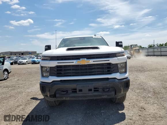2025 Chevrolet Silverado 2500 with VIN 2GC4KME7XS1117990, listed as a Copart auction lot 57278315 with 12,242 mi miles and Salvage title. Bid and sale history available at DreamBid. Image 5.