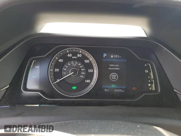 2022 Hyundai Ioniq Blue with VIN KMHC65LC4NU276434, listed as a Copart auction lot 64132045 with 31,015 mi miles and Salvage title. Bid and sale history available at DreamBid. Image 9.