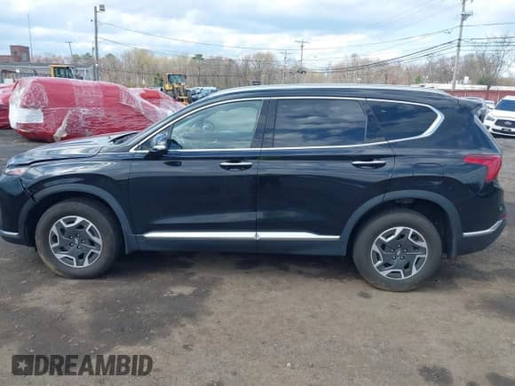 2022 Hyundai Santa Fe Blue with VIN KM8S2DA14NU057895, listed as a IAAI auction lot 42026027 with 25,564 mi miles and . Bid and sale history available at DreamBid. Image 14.