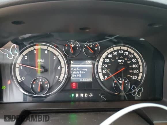 2010 Dodge 1500 Laramie with VIN 1D7RV1CT0AS119649, listed as a Copart auction lot 86392334 with 144,408 mi miles and Salvage title. Bid and sale history available at DreamBid. Image 9.