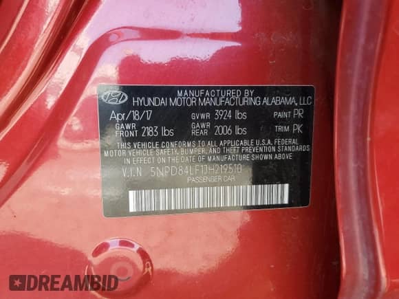 2018 Hyundai Elantra SEL z VIN 5NPD84LF1JH219510, wystawiony jako Copart lot #81888475 z przebiegiem 192 101 mil mil oraz Szkoda całkowita • Salvage title. Historia ofert i sprzedaży dostępna na DreamBid. Obrazek 12.