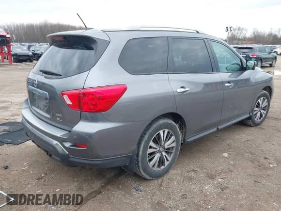 2017 Nissan Pathfinder SV with VIN 5N1DR2MM0HC655538, listed as a IAAI auction lot 42083473 with 92,796 mi miles and . Bid and sale history available at DreamBid. Image 4.