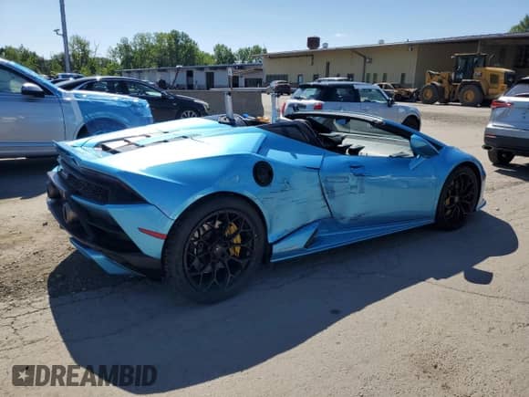 2021 Lamborghini Huracan с VIN ZHWUT5ZF4MLA17878, выставлен на аукционе Copart как лот 65749535 с пробегом 24 506 миль миль и Списание • Salvage title. История ставок и продаж доступна на DreamBid. Изображение 3.