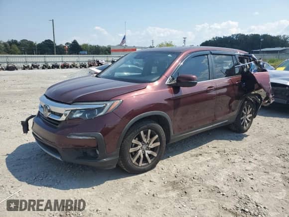 2020 Honda Pilot EX-L z VIN 5FNYF5H50LB015019, wystawiony jako Copart lot #81143505 z przebiegiem 98 586 mil mil oraz Szkoda całkowita • Salvage title. Historia ofert i sprzedaży dostępna na DreamBid. Obrazek 1.