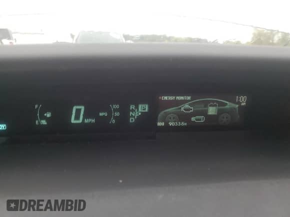 2012 Toyota Prius Three with VIN JTDKN3DU4C1539065, listed as a Copart auction lot 81664585 with 90,338 mi miles and Salvage title. Bid and sale history available at DreamBid. Image 9.