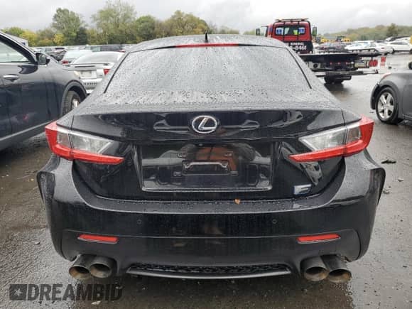 2015 Lexus RC F with VIN JTHHP5BC6F5001666, listed as a Copart auction lot 82341265 with 93,596 mi miles and Salvage title. Bid and sale history available at DreamBid. Image 6.