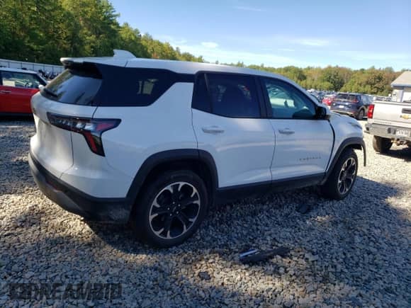 2025 Chevrolet Equinox AWD LT with VIN 3GNAXPEG0SL202297, listed as a Copart auction lot 81387335 with 17,951 mi miles and Salvage title. Bid and sale history available at DreamBid. Image 3.