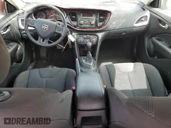 2016 Dodge Dart SXT Sport Blacktop with VIN 1C3CDFFA5GD819291, listed as a Copart auction lot 65528744 with 185,036 mi miles and Salvage title. Bid and sale history available at DreamBid. Image 8.
