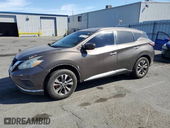 2017 Nissan Murano SL with VIN 5N1AZ2MG0HN101711, listed as a Copart auction lot 66337295 with 133,802 mi miles and Salvage title. Bid and sale history available at DreamBid. Image 1.