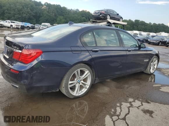 2012 BMW 7 Series 740Li with VIN WBAKB4C53CC576960, listed as a Copart auction lot 67096845 with 168,038 mi miles and Clean title. Bid and sale history available at DreamBid. Image 3.