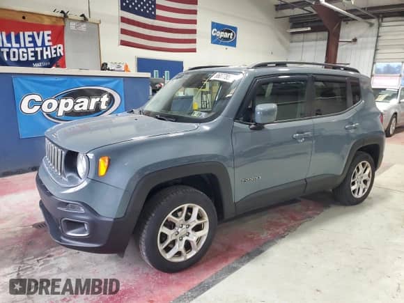 2017 Jeep Renegade Altitude with VIN ZACCJBBB5HPG16514, listed as a Copart auction lot 86077855 with 85,454 mi miles and Salvage title. Bid and sale history available at DreamBid. Image 1.