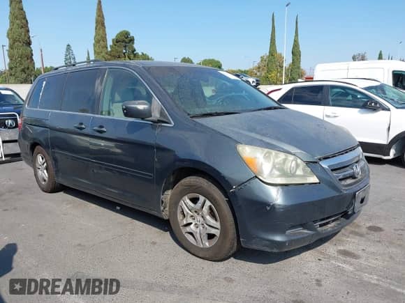 2006 Honda Odyssey EX z VIN 5FNRL38416B436826, wystawiony jako IAAI lot #43254317 z przebiegiem 162 845 mil mil oraz . Historia ofert i sprzedaży dostępna na DreamBid. Obrazek 1.