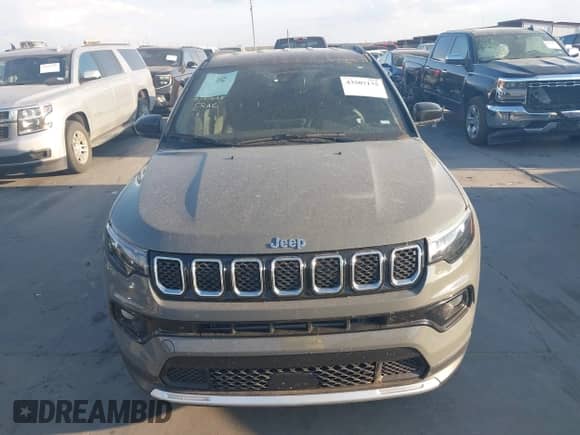 2024 Jeep Compass Limited with VIN 3C4NJDCNXRT596798, listed as a IAAI auction lot 43507175 with 49,319 mi miles and . Bid and sale history available at DreamBid. Image 12.