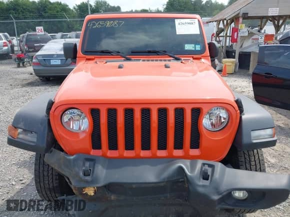 2023 Jeep Wrangler Sport with VIN 1C4HJXAG1PW692362, listed as a IAAI auction lot 42659087 with 52,179 mi miles and . Bid and sale history available at DreamBid. Image 12.