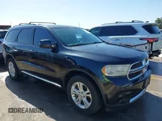 2013 Dodge Durango SXT with VIN 1C4RDHAGXDC680418, listed as a IAAI auction lot 42851105 with 149,216 mi miles and . Bid and sale history available at DreamBid. Image 1.