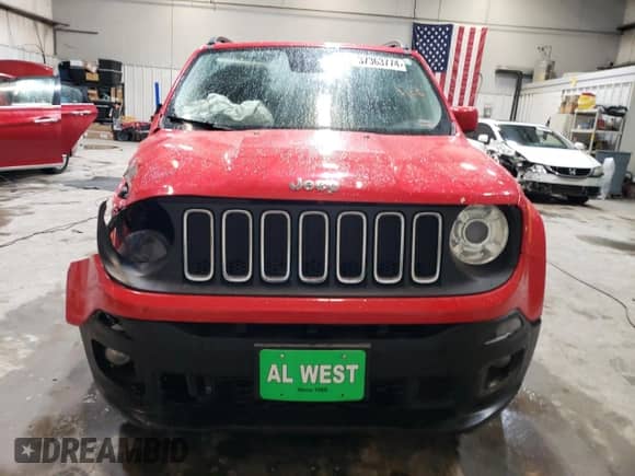 2017 Jeep Renegade Altitude с VIN ZACCJBBB2HPG09889, выставлен на аукционе Copart как лот 37363774 с пробегом 99 349 миль миль и Списание • Salvage title. История ставок и продаж доступна на DreamBid. Изображение 5.